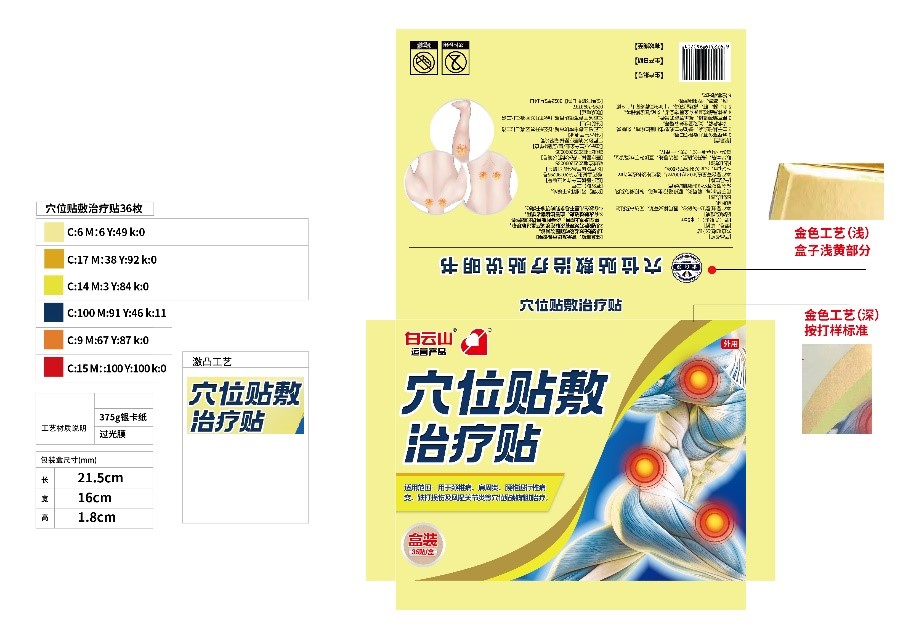 穴位贴敷治疗贴Ⅰ型(圆形贴)Φ5cm(盒装,36贴/盒)